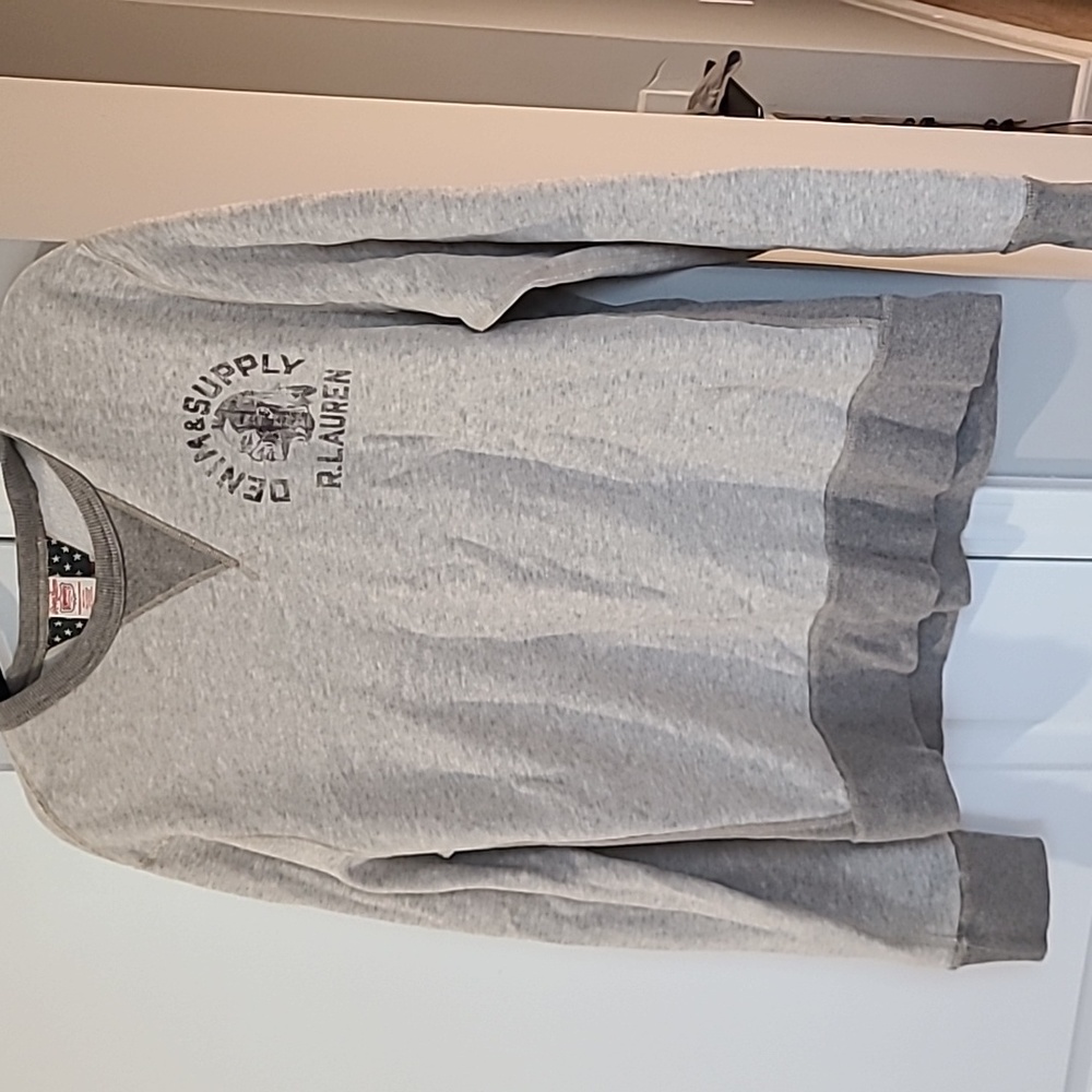 Mens Ralph Lauren Denim & Supply gray sweatshirt size L